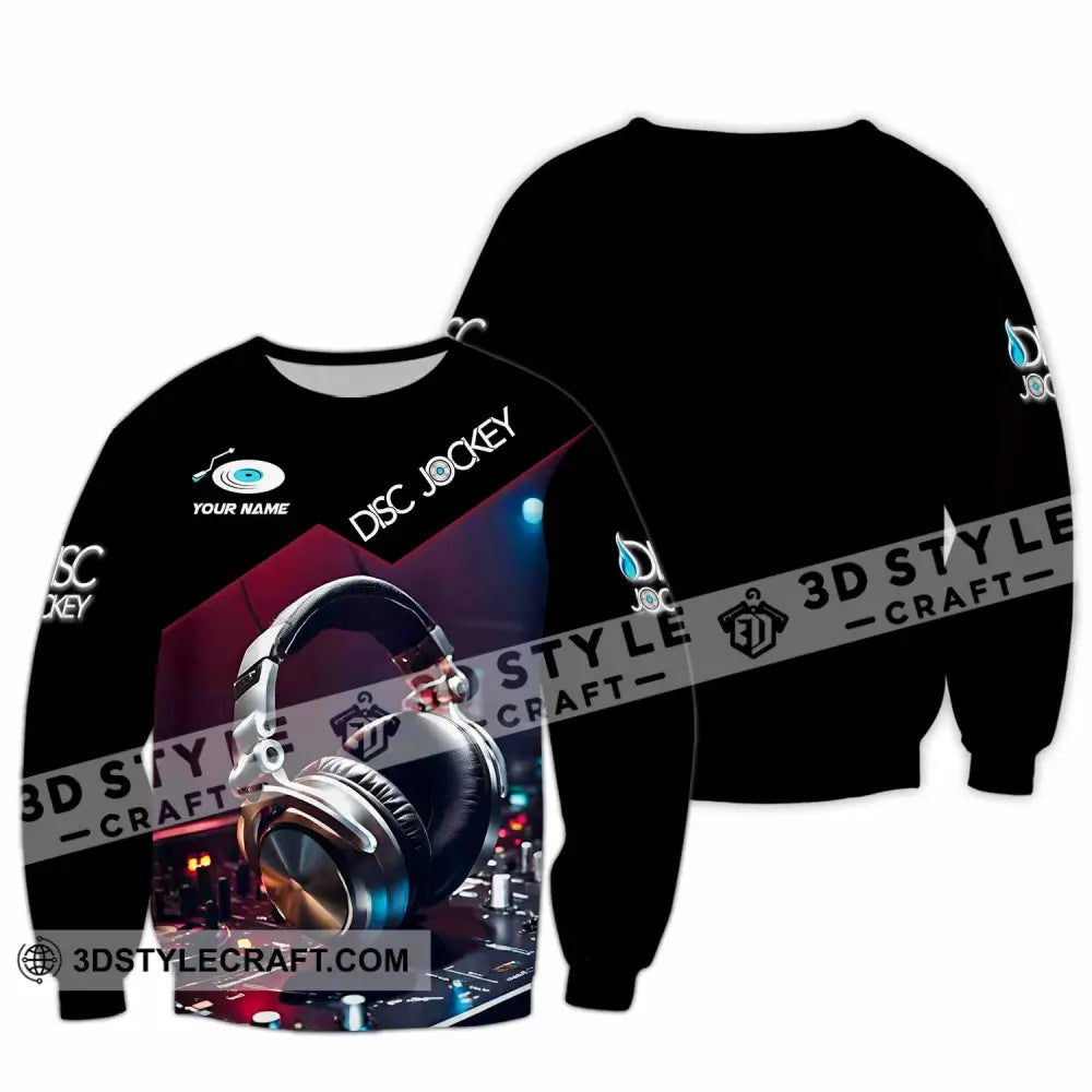 Unisex Shirt - Custom Disc Jockey Lover Shirt Long Sleeve / S T-shirt