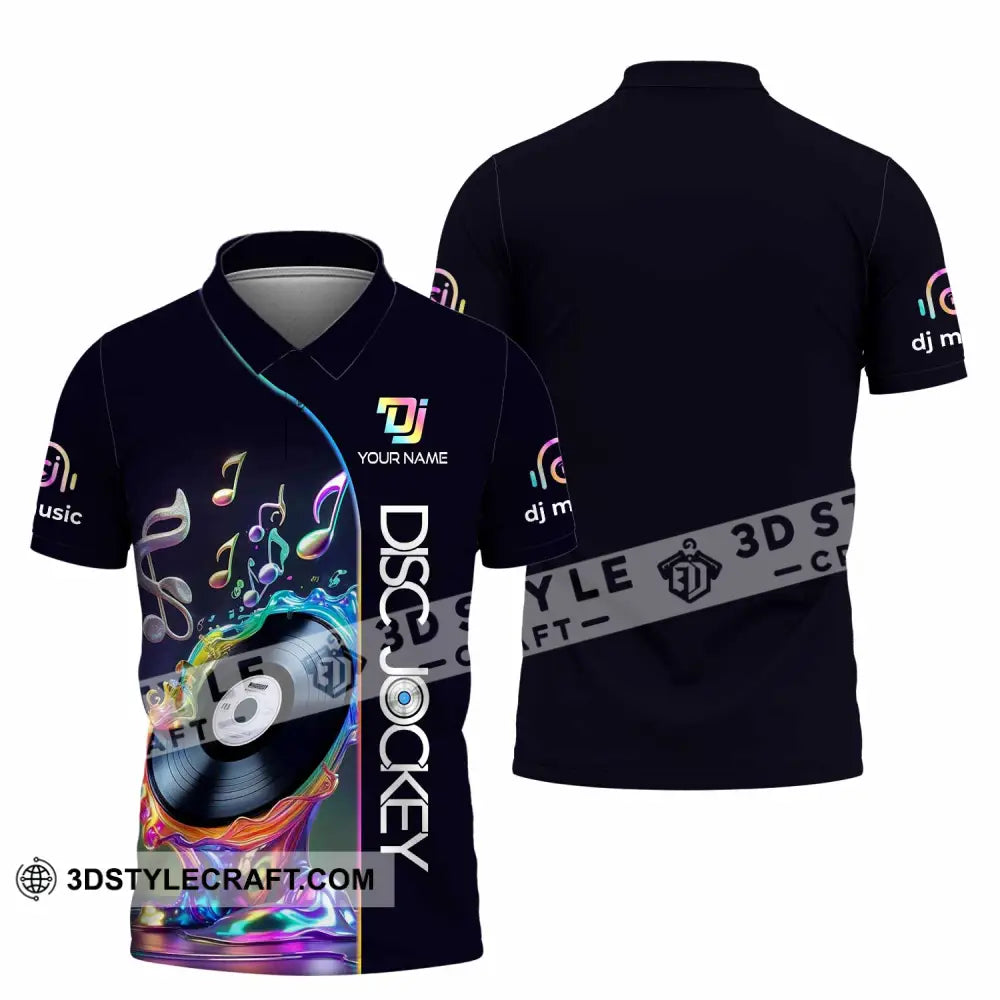 Unisex Shirt - Custom Disc Jockey Lover Shirt Polo Shirt / S T-shirt
