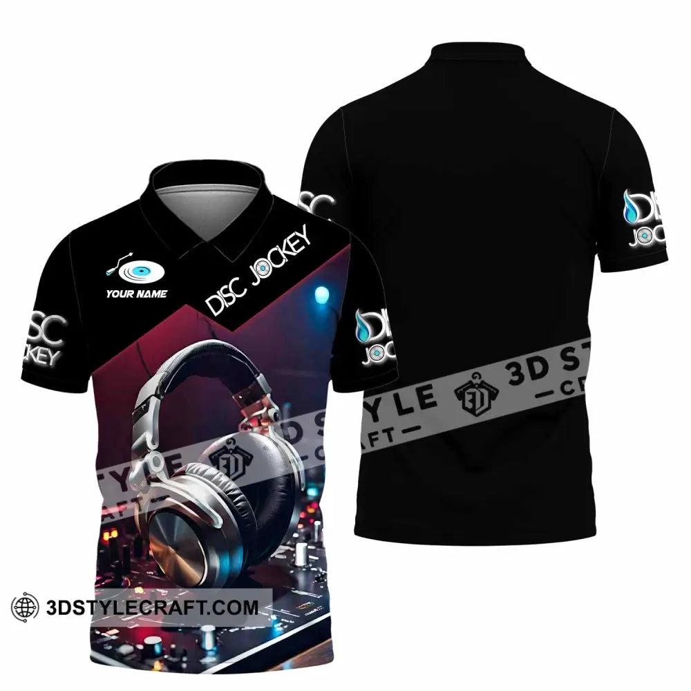 Unisex Shirt - Custom Disc Jockey Lover Shirt Polo Shirt / S T-shirt