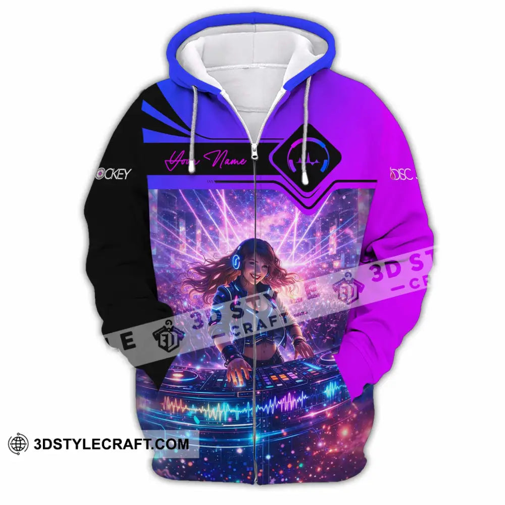 Unisex Shirt - Custom Disc Jockey Shirt - Zipper Hoodie / S - T-shirt