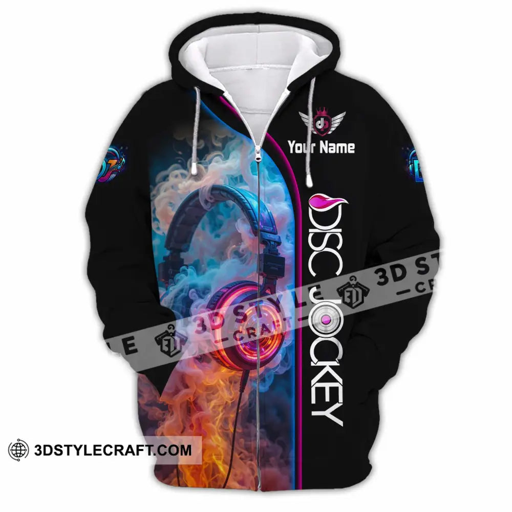Unisex Shirt - Custom Disc Jockey Shirt - Zipper Hoodie / S - T-shirt