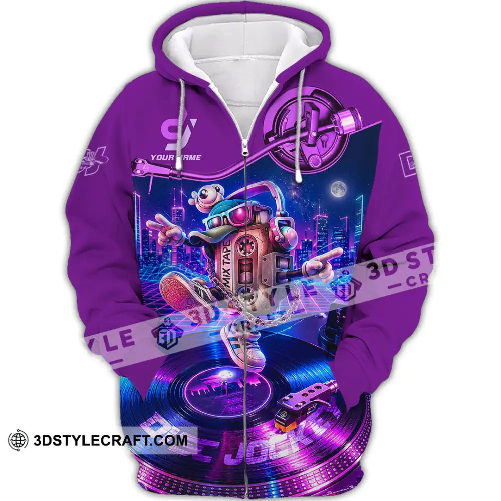 Unisex Shirt - Custom Disc Jockey Shirt - Zipper Hoodie / S - T-shirt