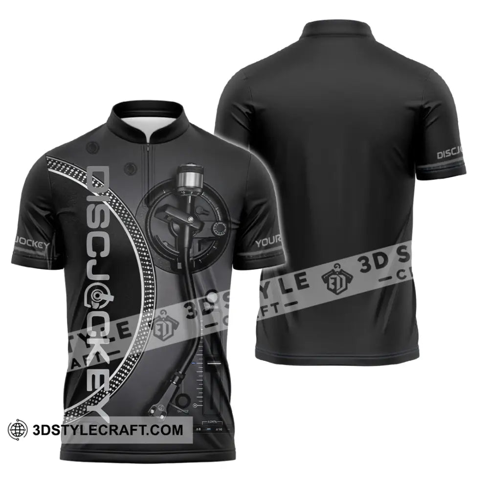 Unisex Shirt - Custom Disc Jockey Shirt - Zipper Polo Shirt / S - T-shirt