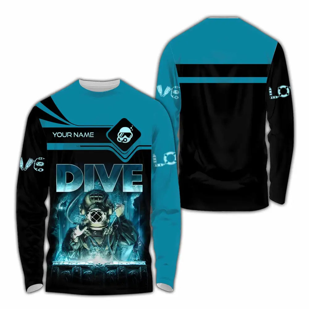 Unisex Shirt - Custom Dive Lover Sport Shirt Long Sleeve Shirt / S T-shirt