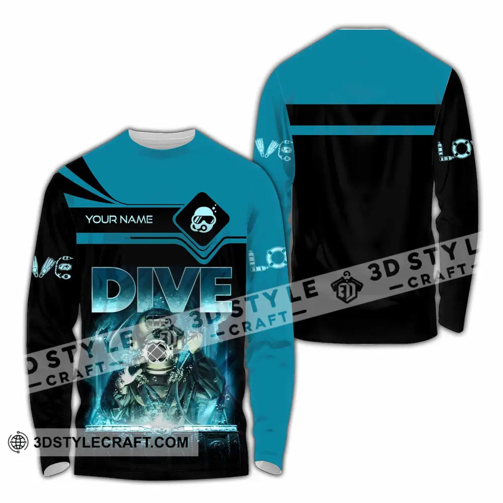 Unisex Shirt - Custom Dive Lover Sport Shirt Long Sleeve Shirt / S T-shirt