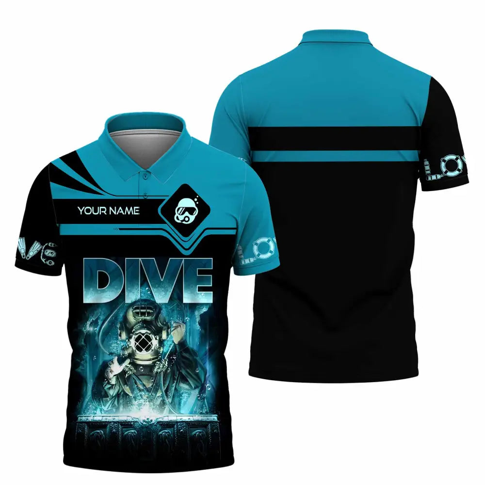 Unisex Shirt - Custom Dive Lover Sport Shirt Polo Shirt / S T-shirt