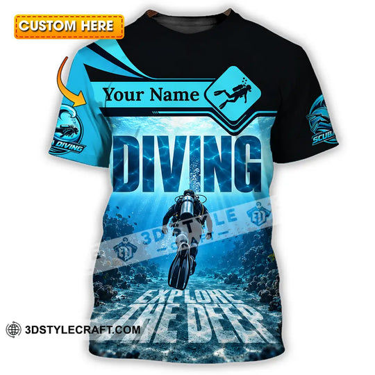 Unisex Shirt - Custom Diving Shirt style option 1