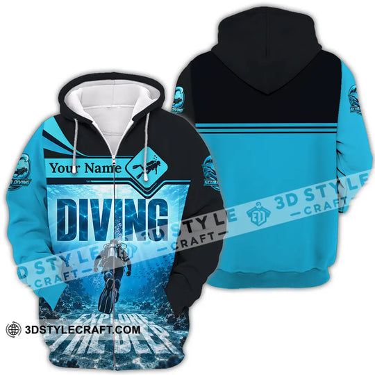 Unisex Shirt - Custom Diving Shirt style option 4