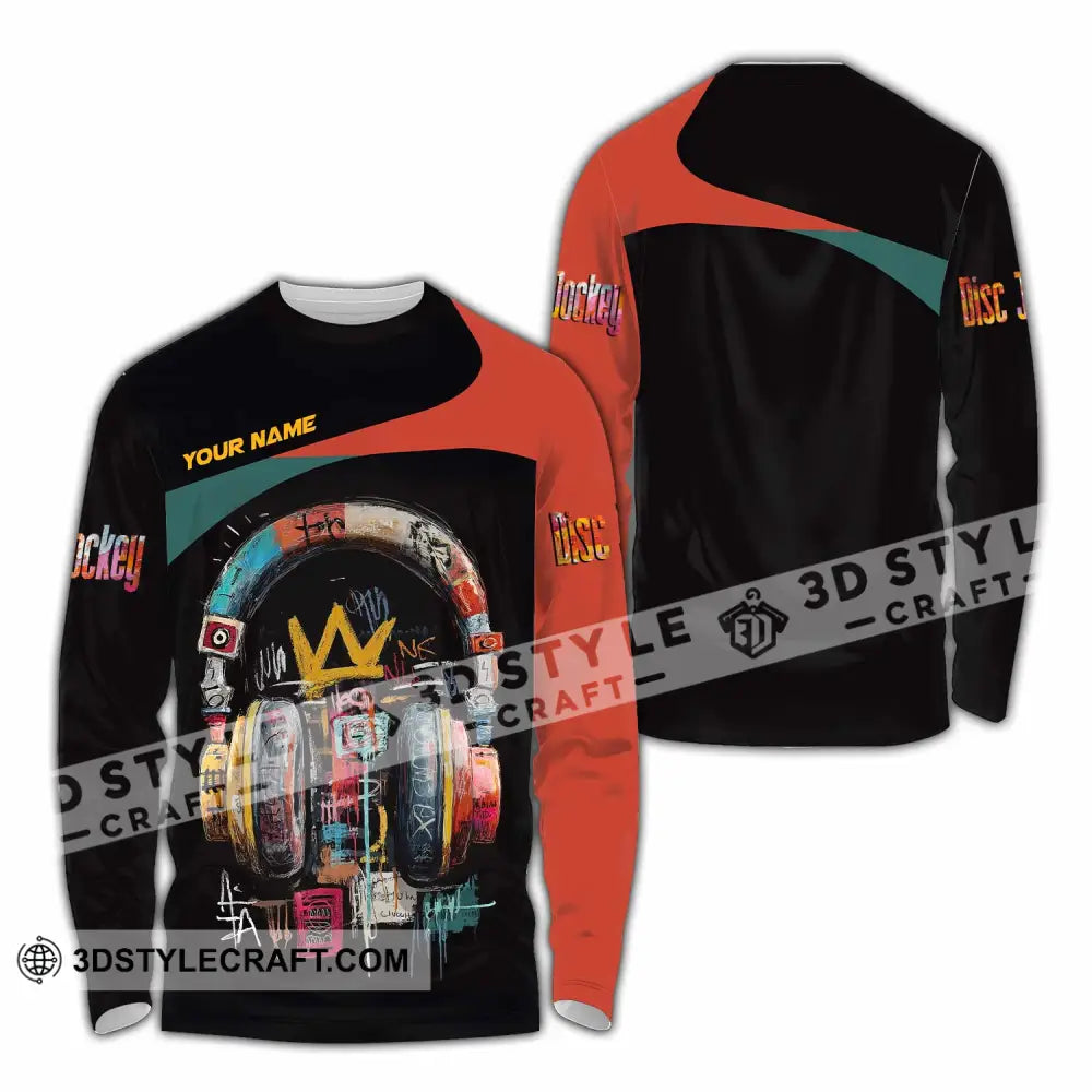 Unisex Shirt - Custom DJ 3D Shirt Long Sleeve Shirt / S T-shirt