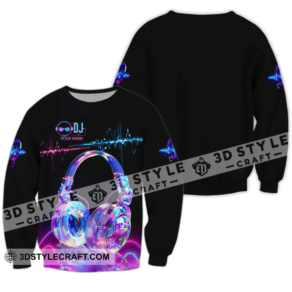 Unisex Shirt - Custom DJ 3D Shirt Long Sleeve / S T-shirt