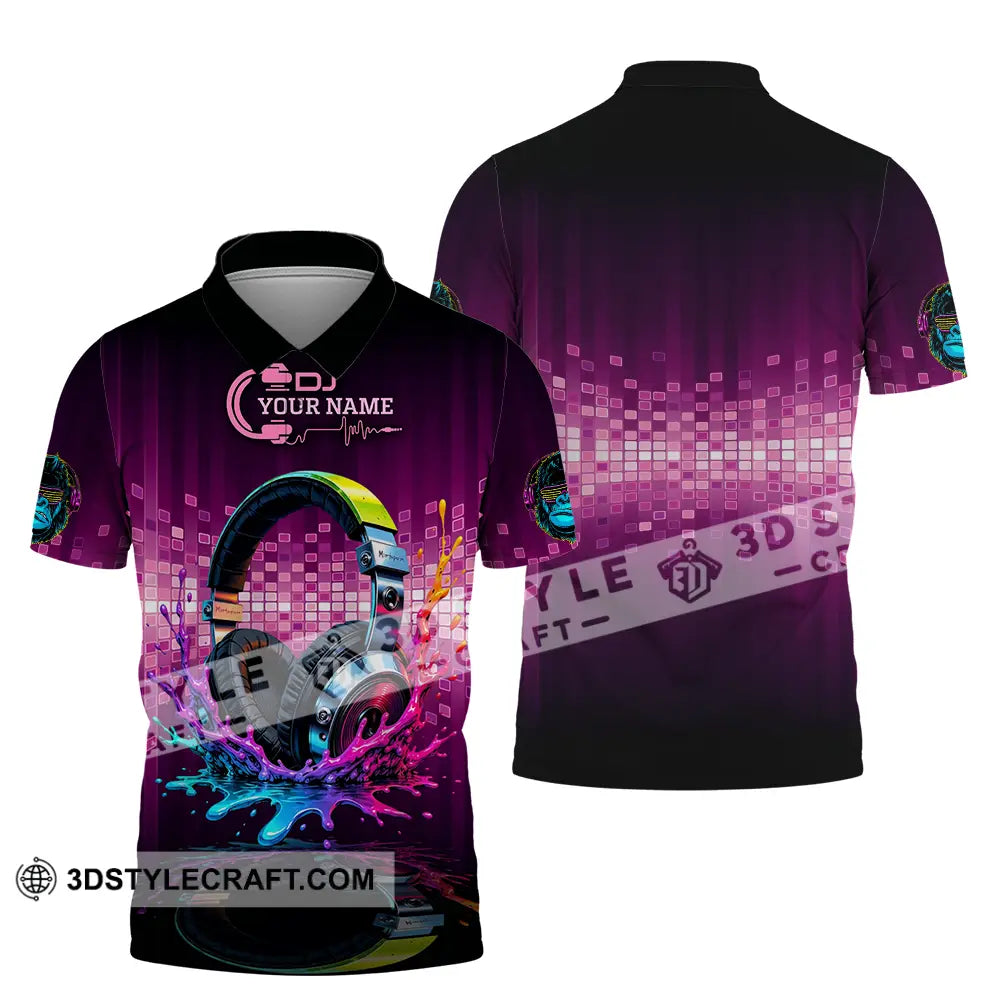 Unisex Shirt - Custom DJ 3D Shirt Polo Shirt / S T-shirt