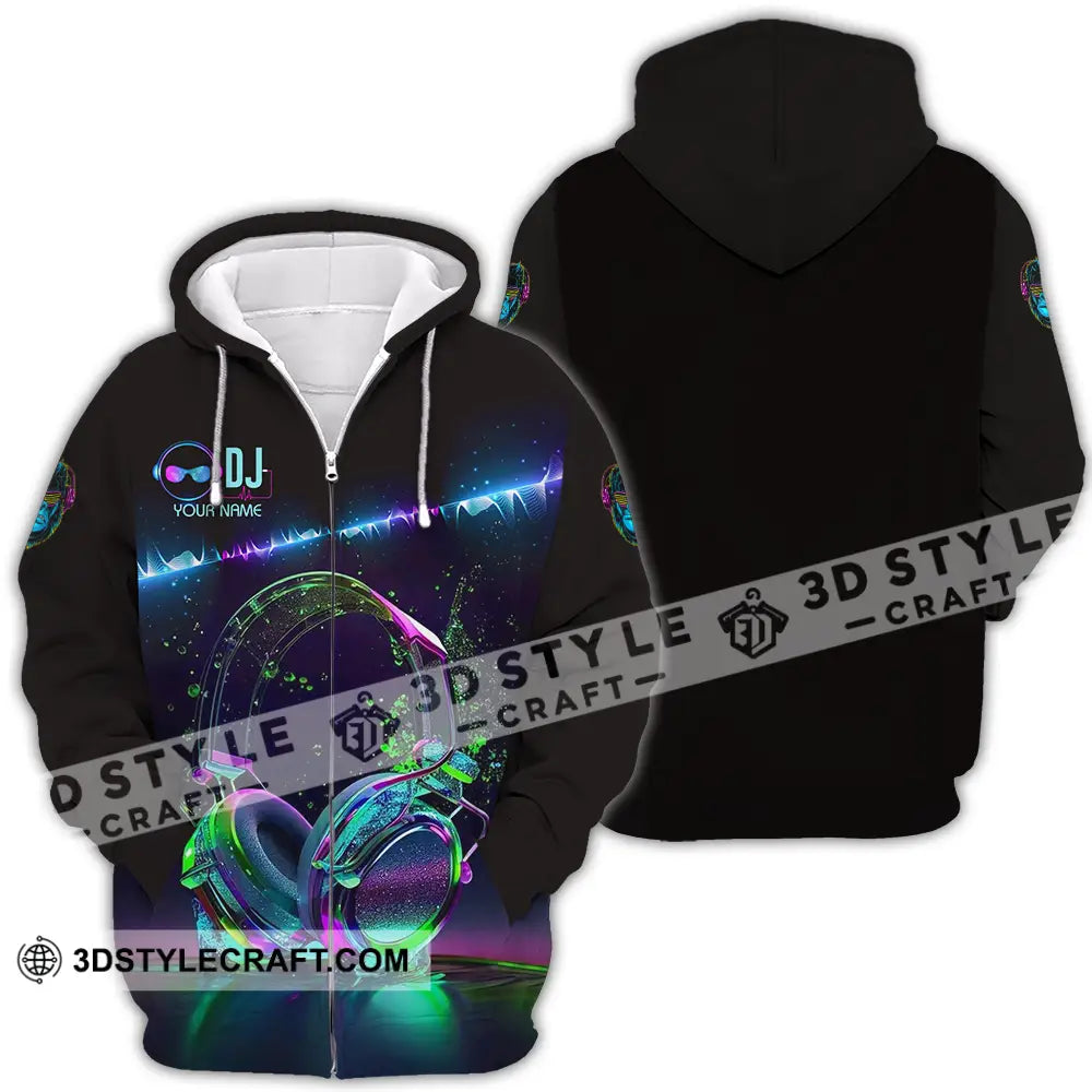 Unisex Shirt - Custom DJ 3D Shirt Zipper Hoodie / S T-shirt