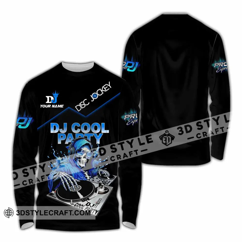 Unisex Shirt - Custom DJ Cool Party 3D Shirt Long Sleeve Shirt / S T-shirt