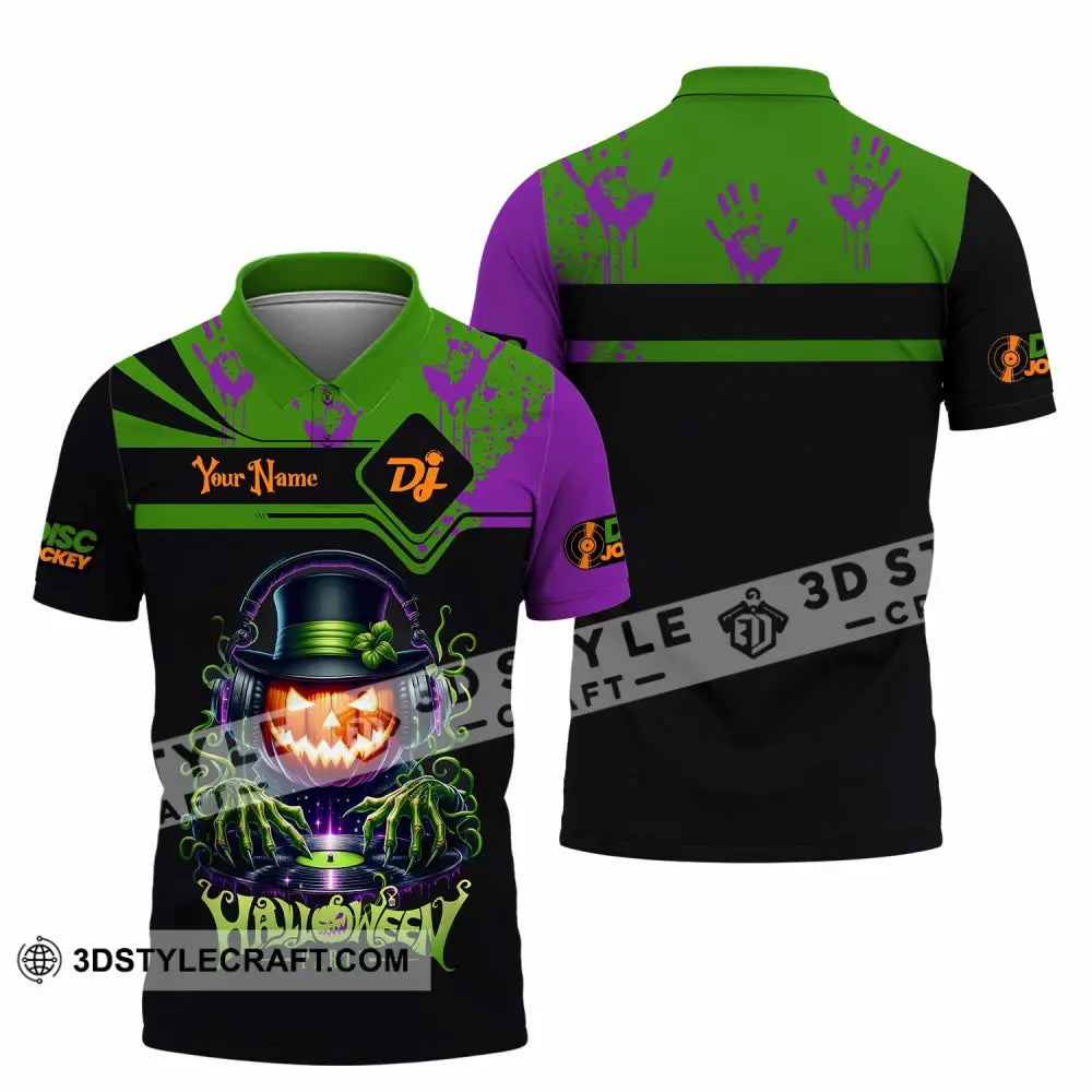 Unisex Shirt Custom DJ Halloween Party Shirt Polo Shirt / S T shirt