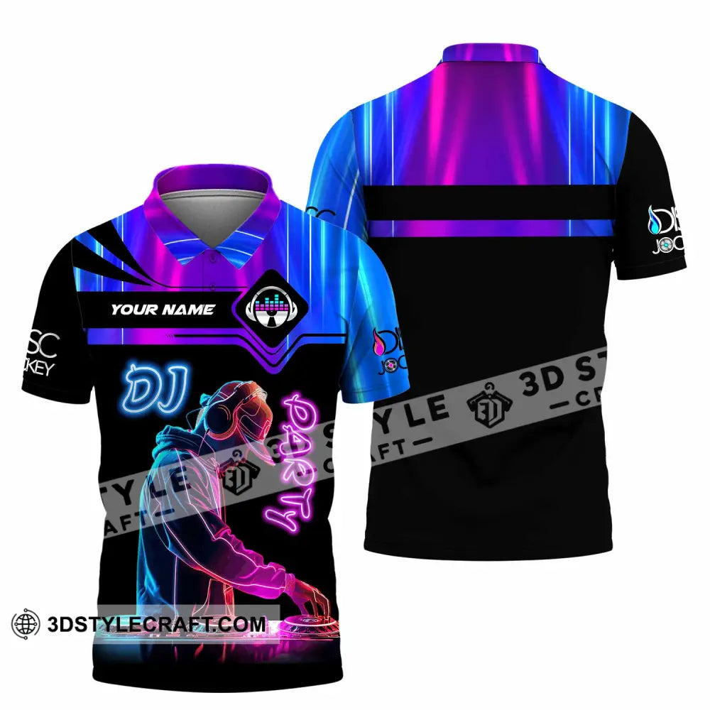 Unisex Shirt - Custom DJ Party Shirt Polo Shirt / S T-shirt