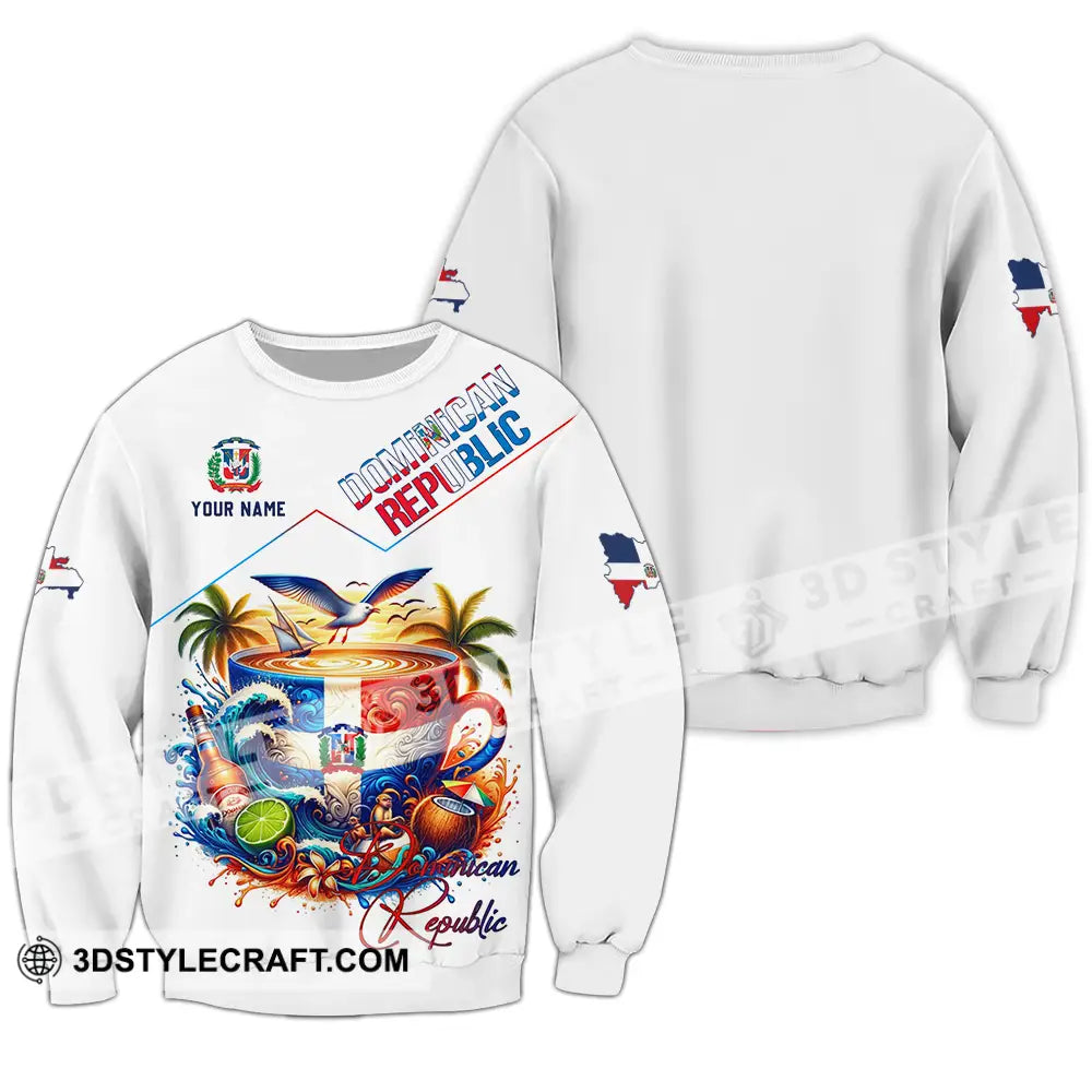 Unisex Shirt - Custom Dominican Republic Shirt Long Sleeve / S T-shirt