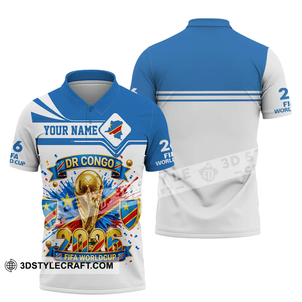 Unisex Shirt - Custom Dr Congo World Cup 2026 3D Shirt - Polo Shirt / S - T-shirt