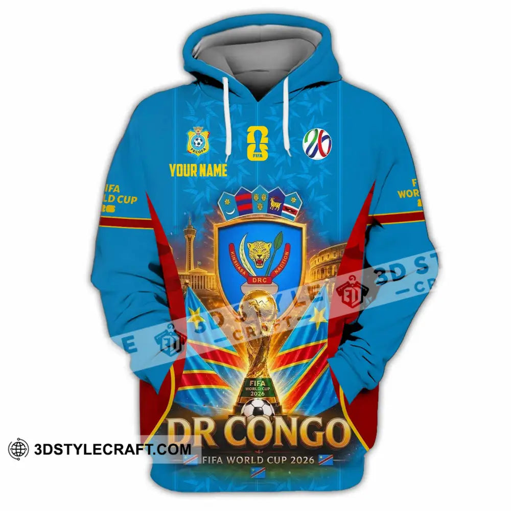 Unisex Shirt - Custom Dr Congo World Cup 2026 Shirt - Hoodie / S - T-shirt