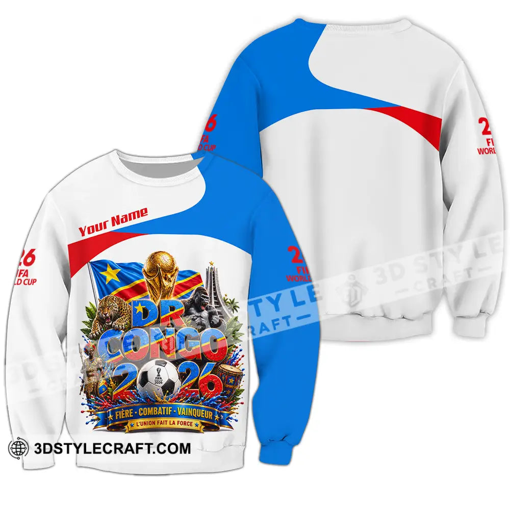 Unisex Shirt - Custom Dr Congo World Cup 2026 Shirt - Long Sleeve / S - T-shirt