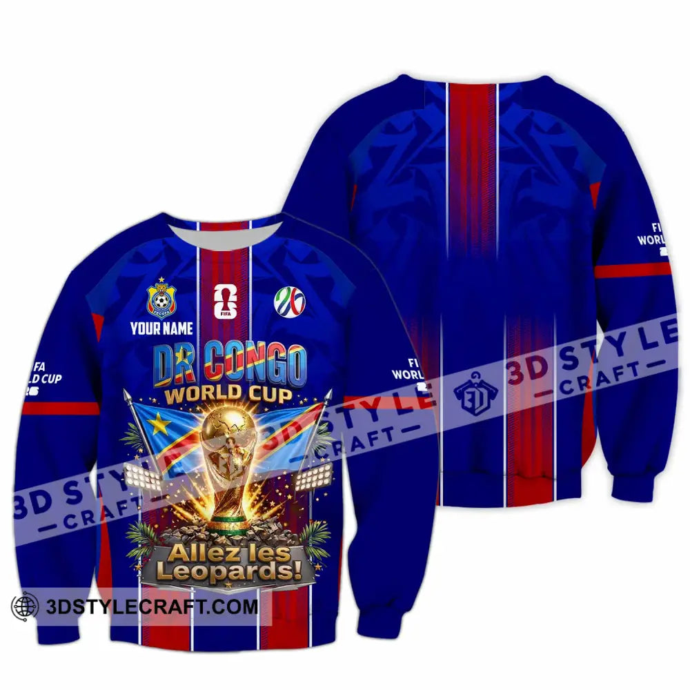 Unisex Shirt - Custom Dr Congo World Cup 2026 Shirt - Long Sleeve / S - T-shirt