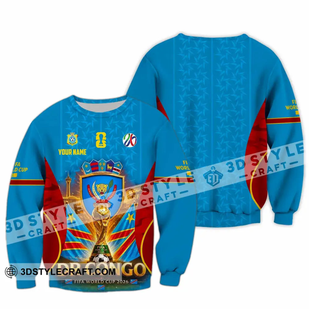 Unisex Shirt - Custom Dr Congo World Cup 2026 Shirt - Long Sleeve / S - T-shirt
