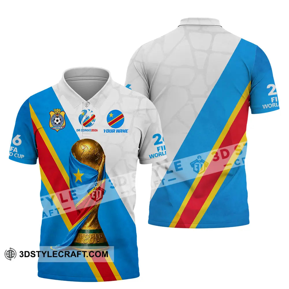 Unisex Shirt - Custom Dr Congo World Cup 2026 Shirt - Polo Shirt / S - T-shirt