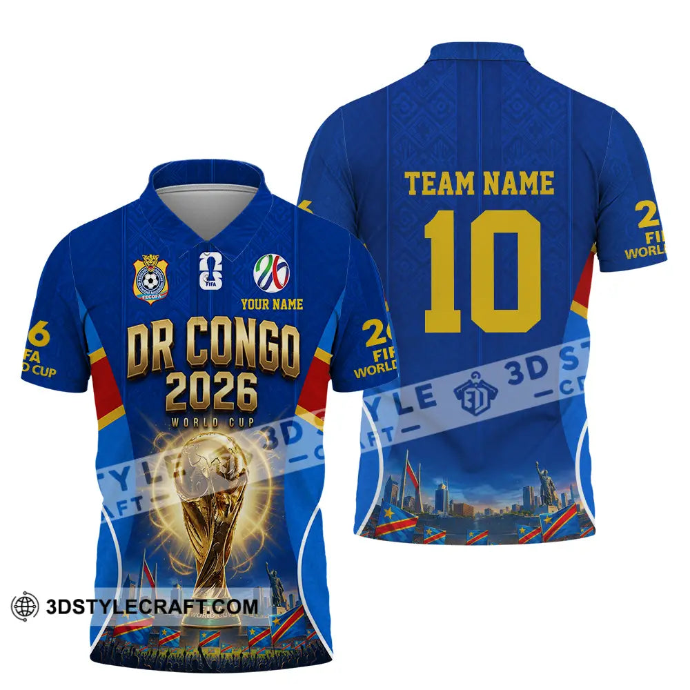 Unisex Shirt - Custom Dr Congo World Cup 2026 Shirt - Polo Shirt / S - T-shirt