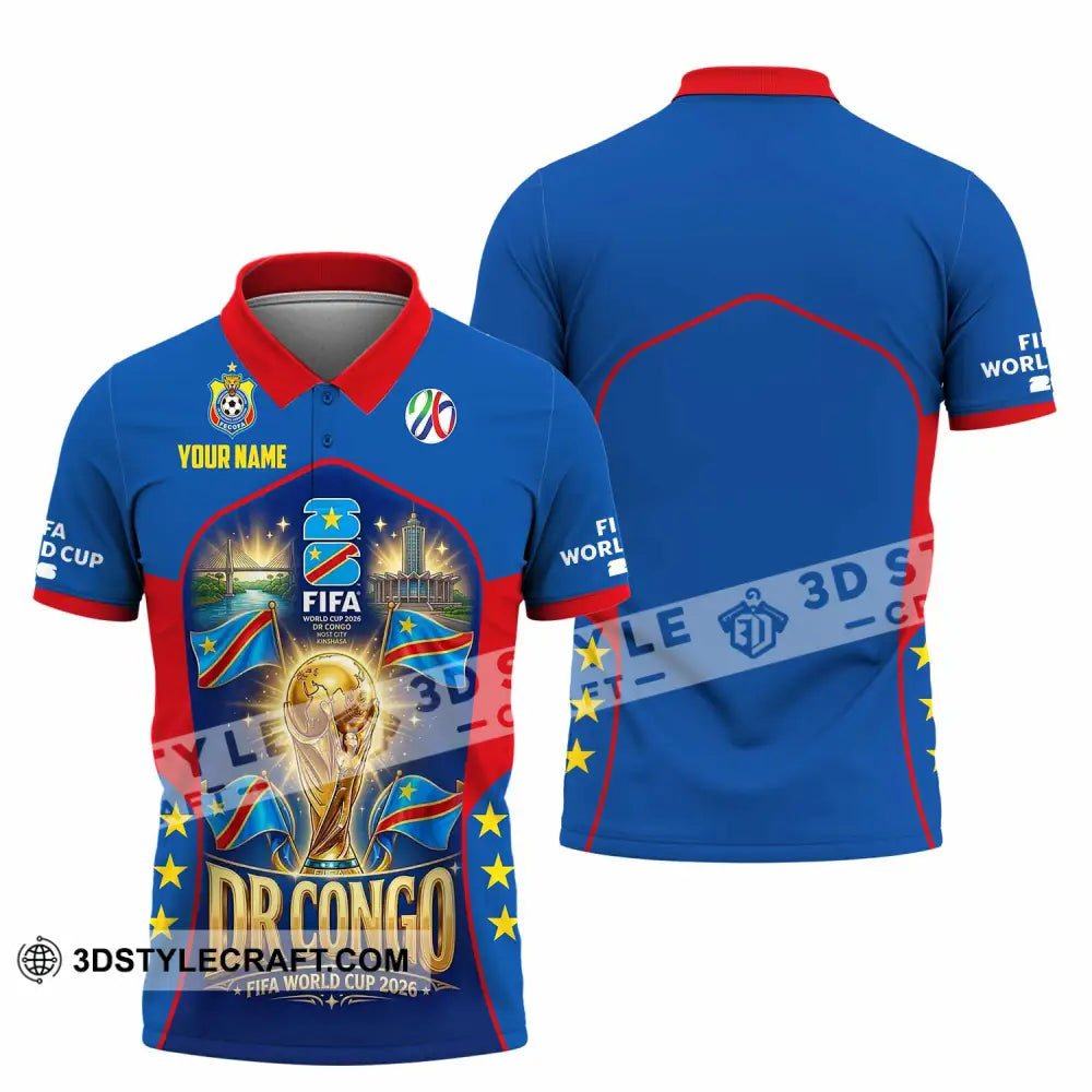 Unisex Shirt - Custom Dr Congo World Cup 2026 Shirt - Polo Shirt / S - T-shirt