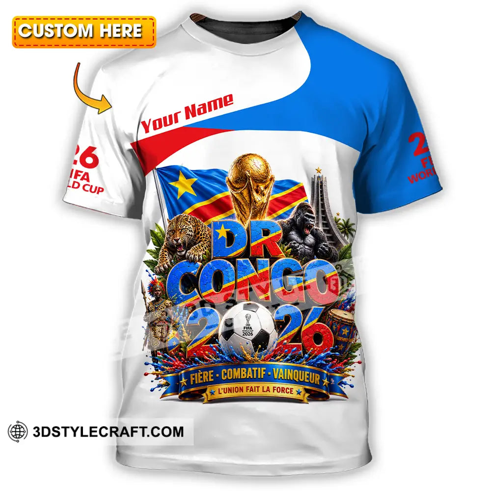 Unisex Shirt - Custom Dr Congo World Cup 2026 Shirt - T-shirt