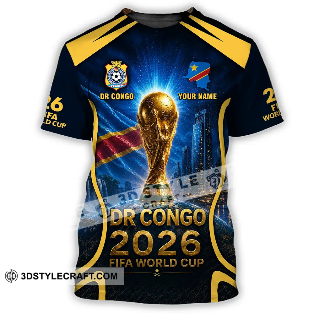 Unisex Shirt - Custom Dr Congo World Cup 2026 Shirt - T-Shirt / S - T-shirt