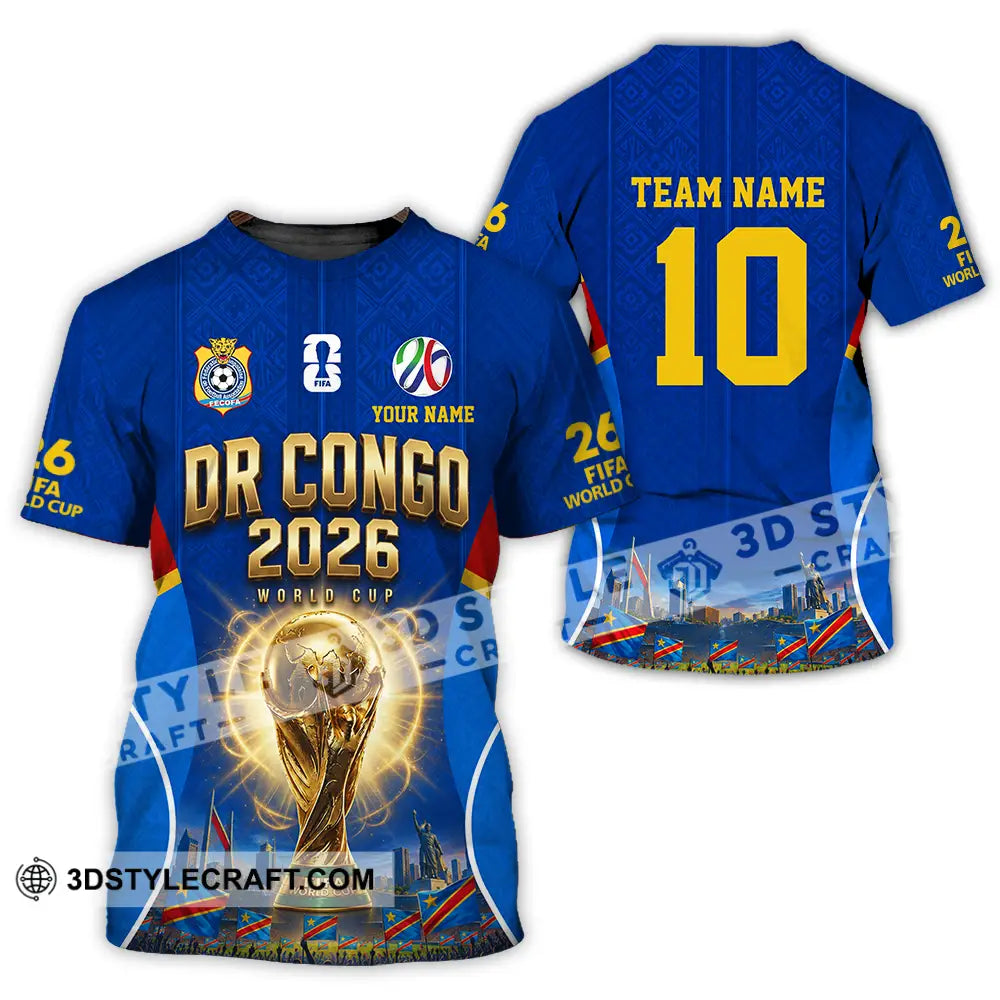 Unisex Shirt - Custom Dr Congo World Cup 2026 Shirt - T-Shirt / S - T-shirt
