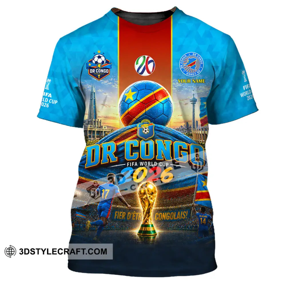 Unisex Shirt - Custom Dr Congo World Cup 2026 Shirt - T-Shirt / S - T-shirt