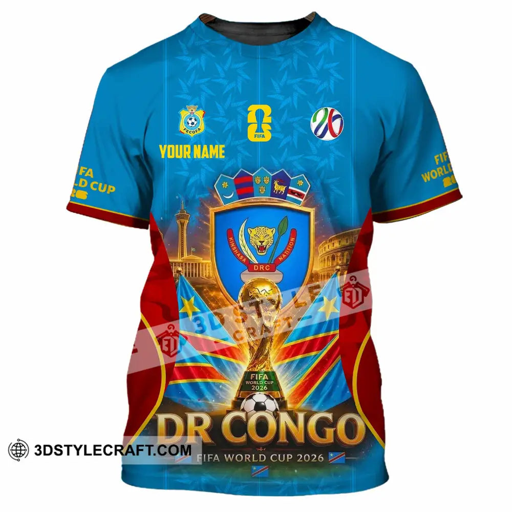 Unisex Shirt - Custom Dr Congo World Cup 2026 Shirt - T-Shirt / S - T-shirt