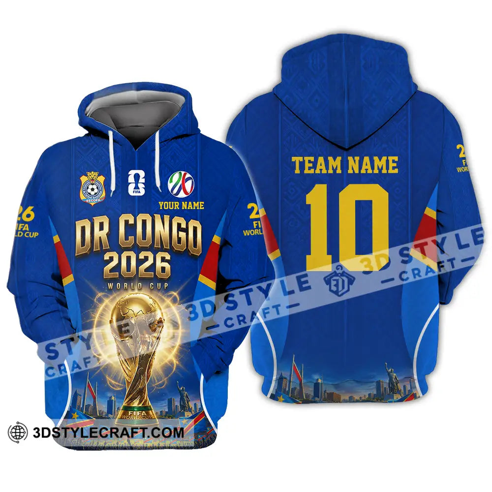 Unisex Shirt - Custom Dr Congo World Cup 2026 Shirt - Hoodie / S - T-shirt