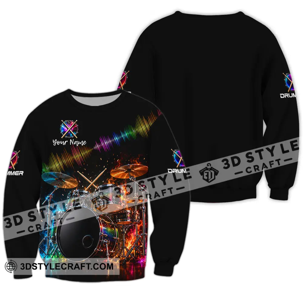 Unisex Shirt - Custom Drummer Shirt - Long Sleeve / S - T-shirt