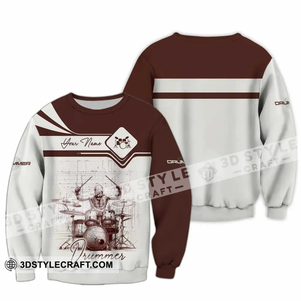 Unisex Shirt - Custom Drummer Shirt - Long Sleeve / S - T-shirt