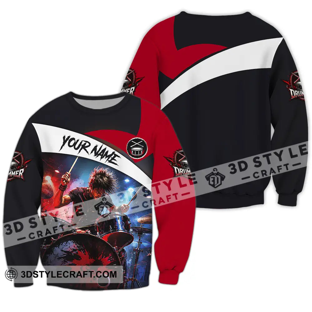 Unisex Shirt - Custom Drummer Shirt - Long Sleeve / S - T-shirt