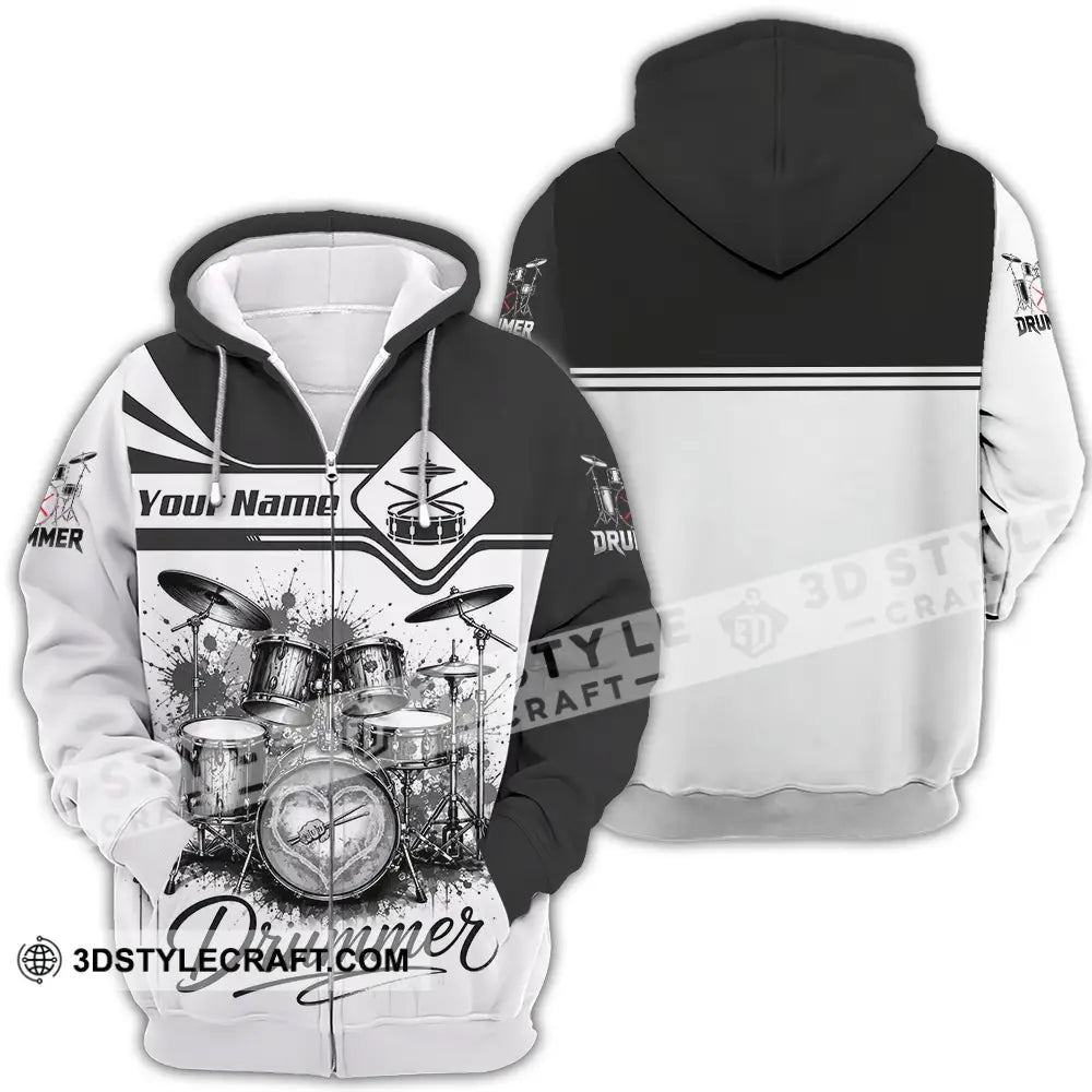 Unisex Shirt - Custom Drummer Shirt - Zipper Hoodie / S - T-shirt