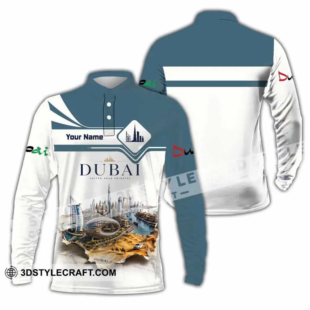 Unisex Shirt - Custom Dubai Shirt - Long Sleeve Polo / S - T-shirt