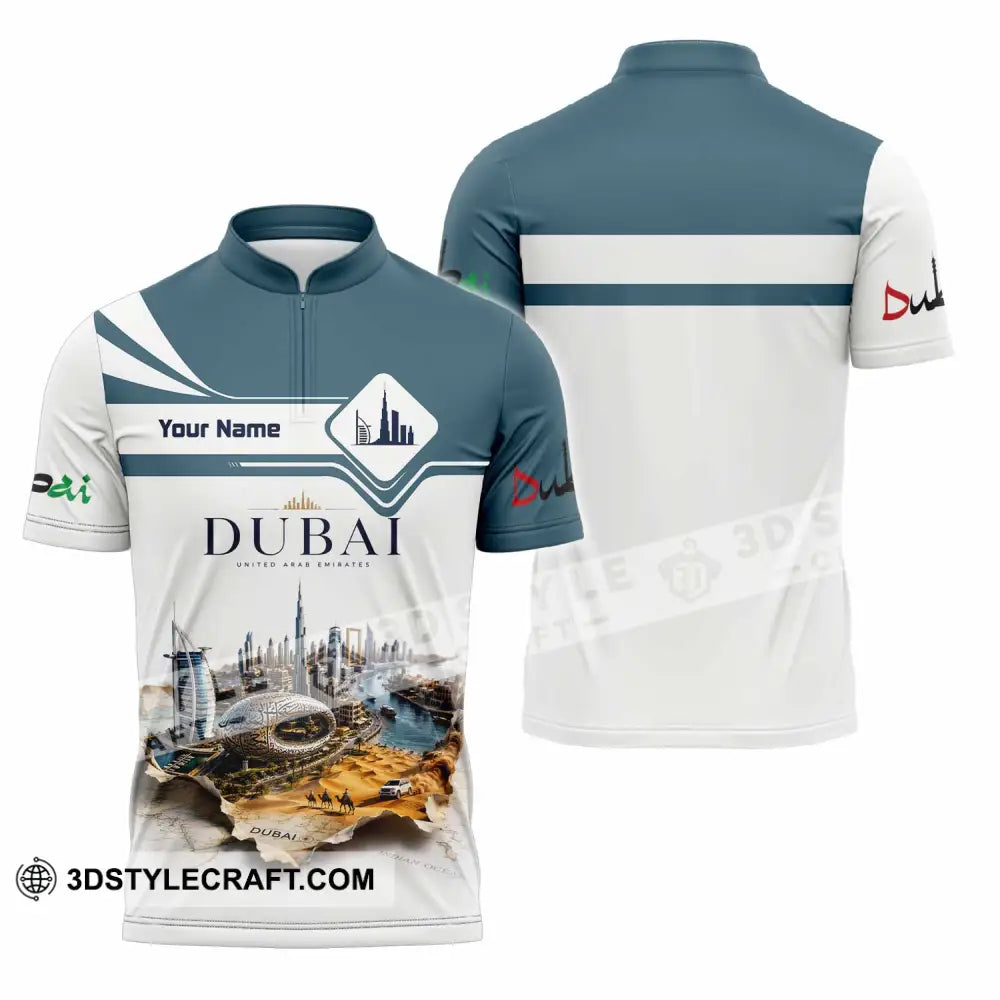 Unisex Shirt - Custom Dubai Shirt - Zipper Polo Shirt / S - T-shirt