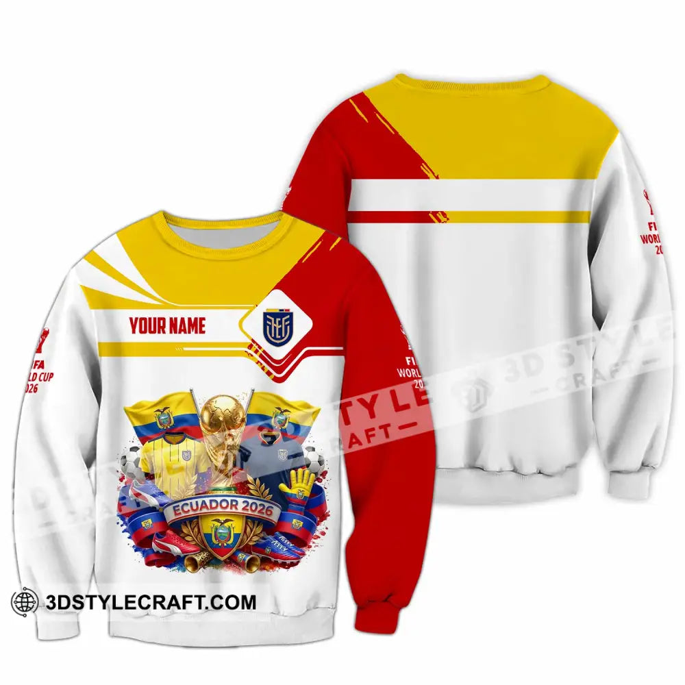 Unisex Shirt - Custom Ecuador World Cup 2026 Shirt - Long Sleeve / S - T-shirt