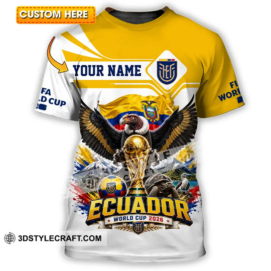 Unisex Shirt - Custom Ecuador World Cup 2026 Shirt style option 1