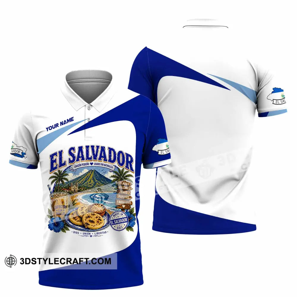 Unisex Shirt - Custom El Salvador Shirt - Polo Shirt / S - T-shirt