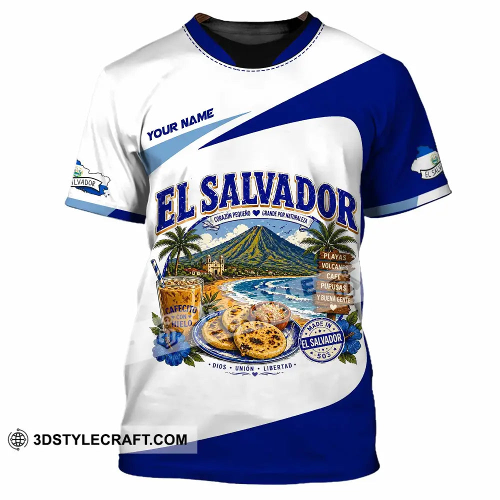 Unisex Shirt - Custom El Salvador Shirt - T-Shirt / S - T-shirt