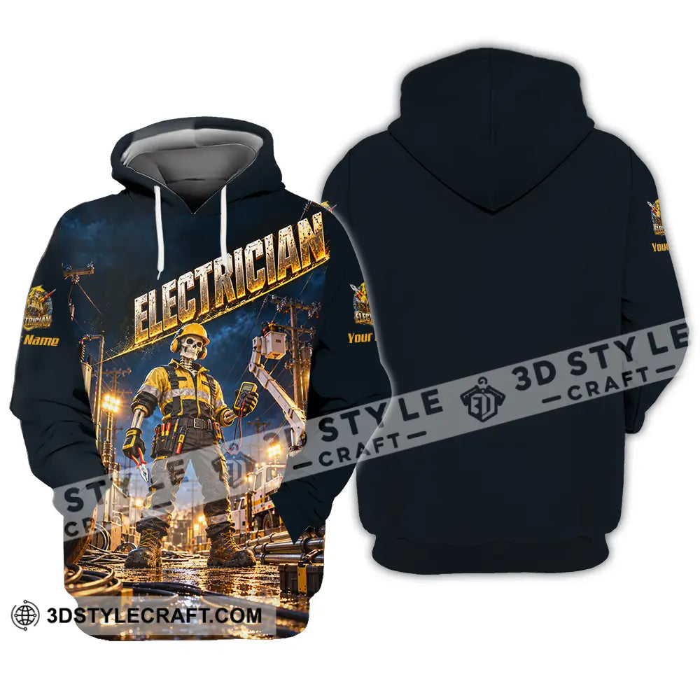 Unisex Shirt - Custom Electrician Shirt - Hoodie / S - T-shirt