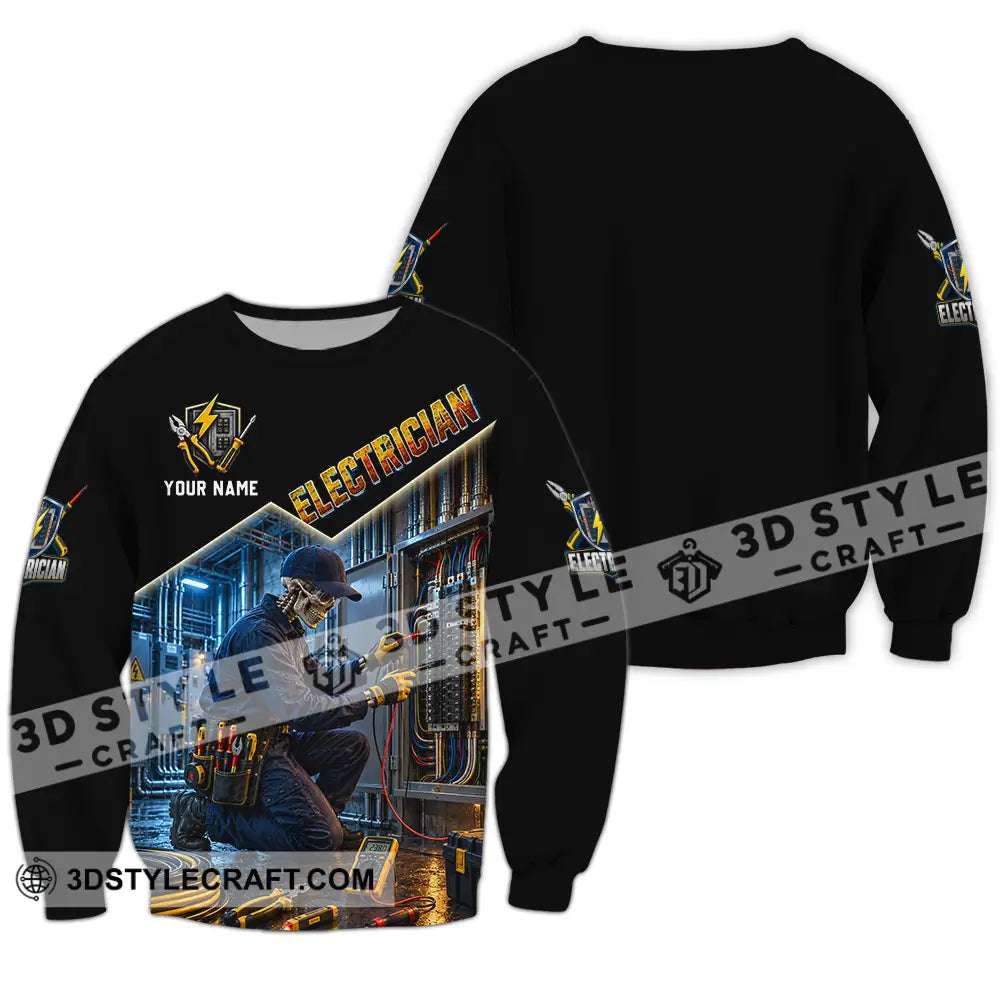 Unisex Shirt - Custom Electrician Shirt - Long Sleeve / S - T-shirt
