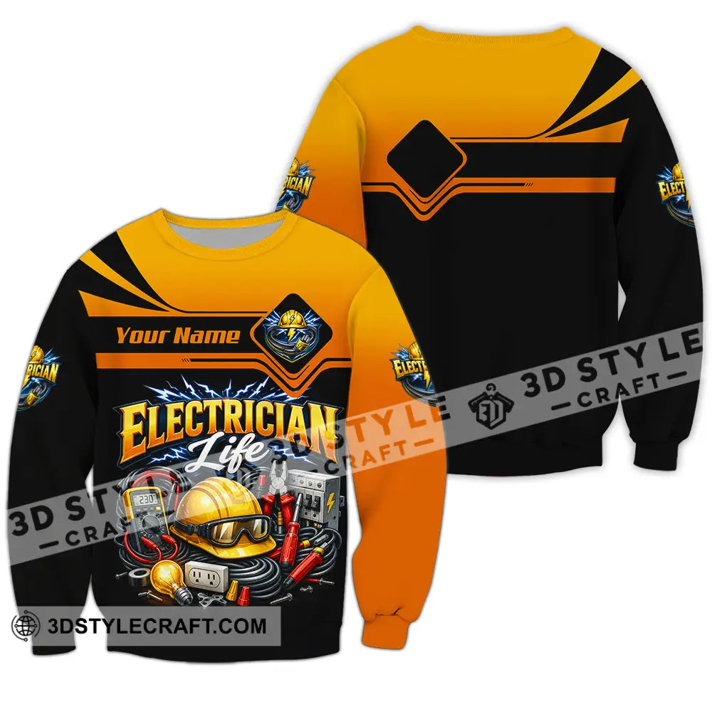Unisex Shirt - Custom Electrician Shirt - Long Sleeve / S - T-shirt