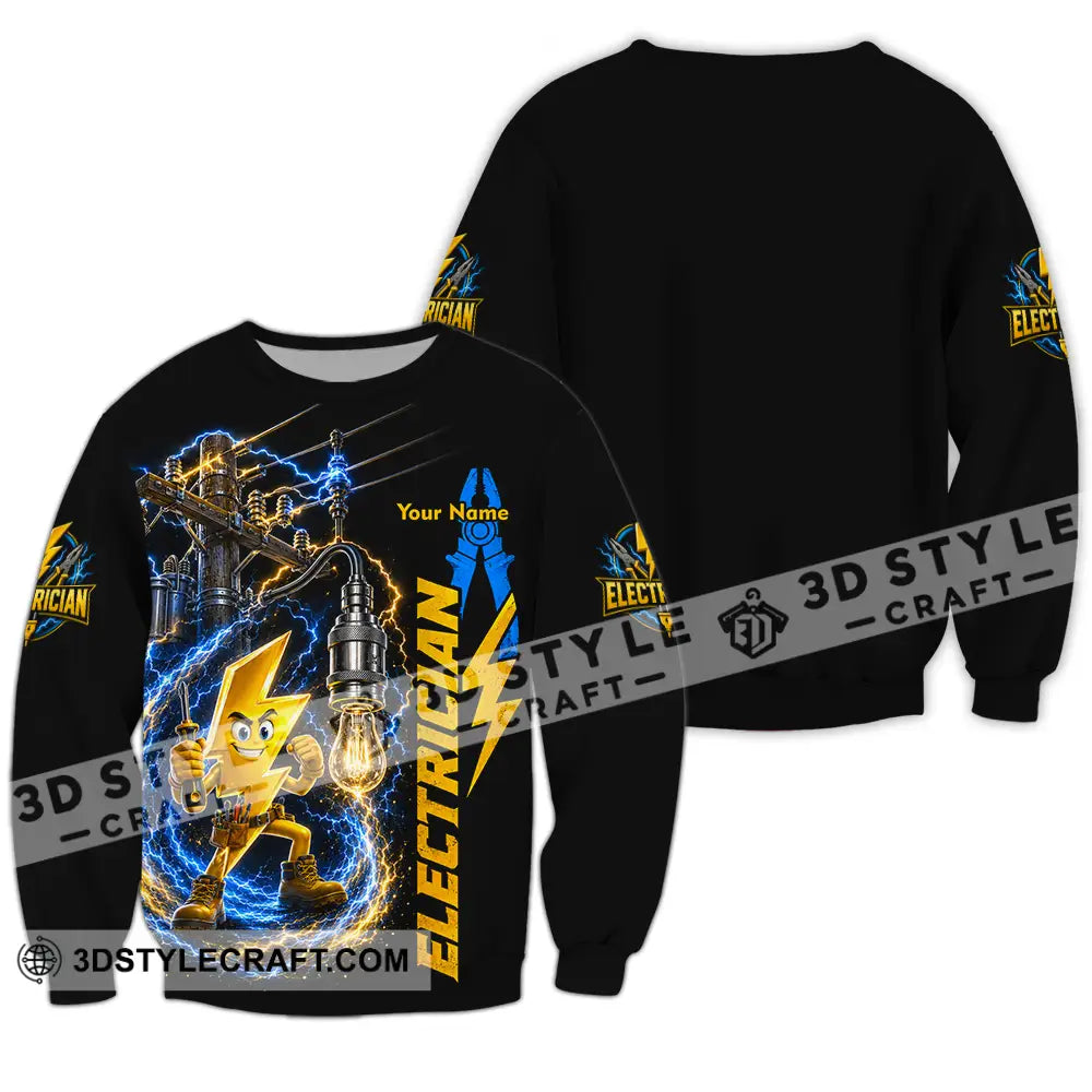 Unisex Shirt - Custom Electrician Shirt - Long Sleeve / S - T-shirt