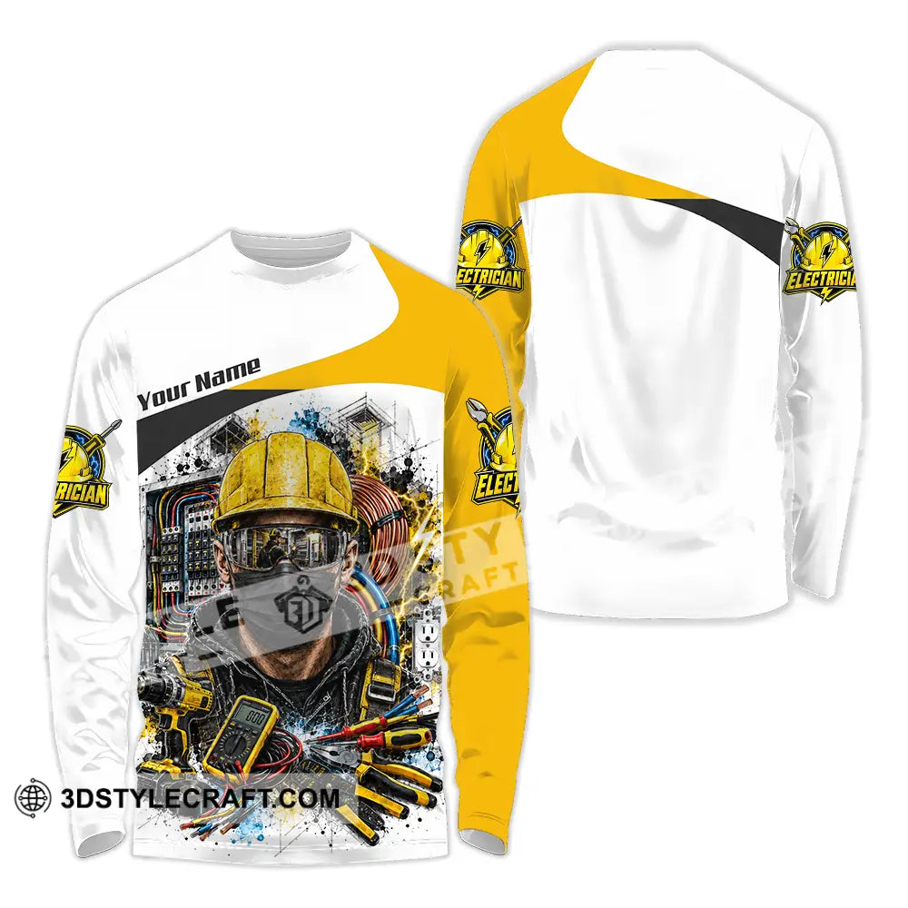 Unisex Shirt - Custom Electrician Shirt - Long Sleeve Shirt / S - T-shirt
