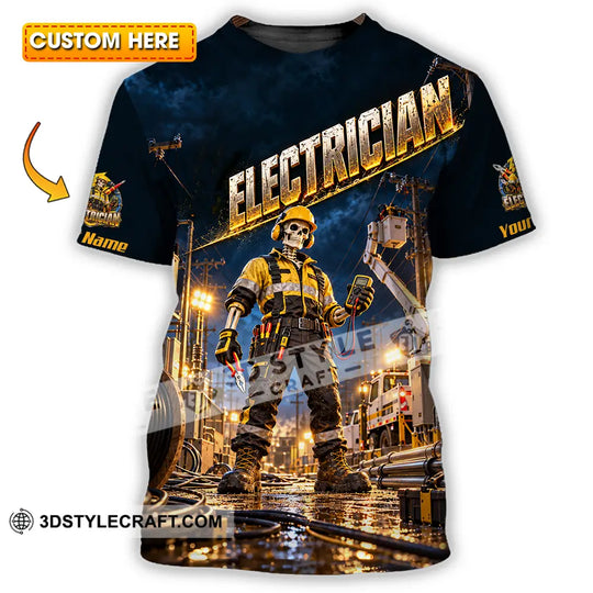 Unisex Shirt - Custom Electrician Shirt style option 1